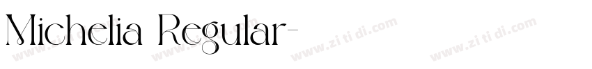 Michelia Regular字体转换